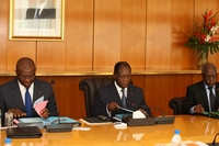 Conseil des ministres / Décès du Nonce apostolique, Accident survenu à Grand-Zatry:  Ouattara tape du poing sur la table